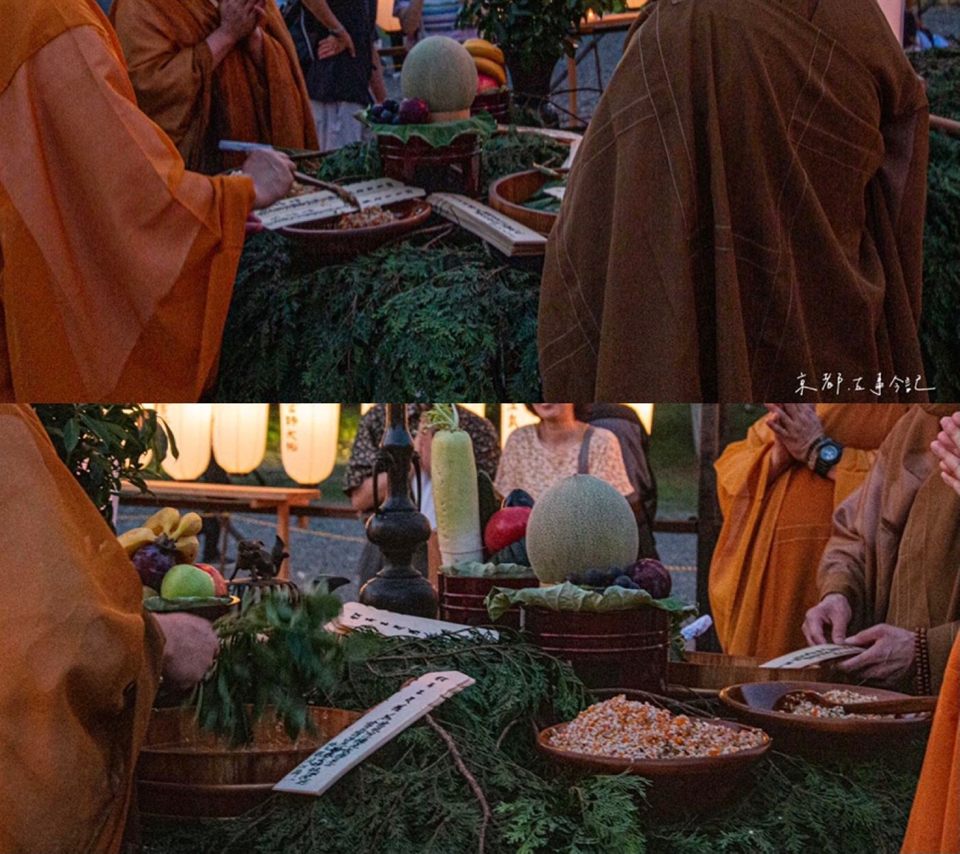 侶卻是真的直接沾水,以及把飯直接抹在木牌上