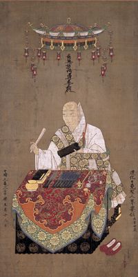 『日堯上人像（重要文化財）』 元亀3年（1572）／京都・本法寺蔵