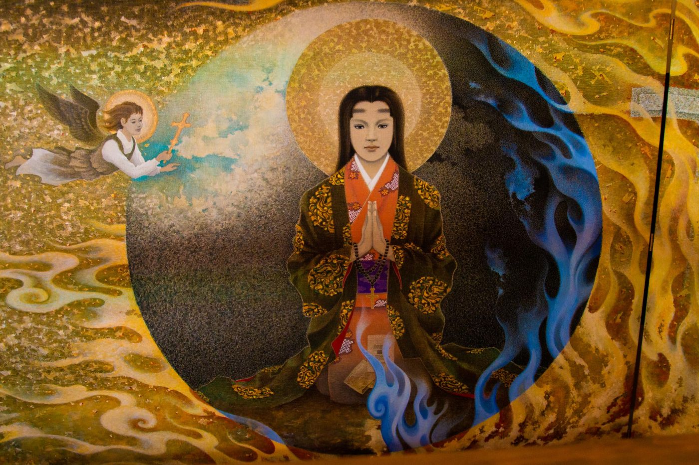 細川玉的畫像展出