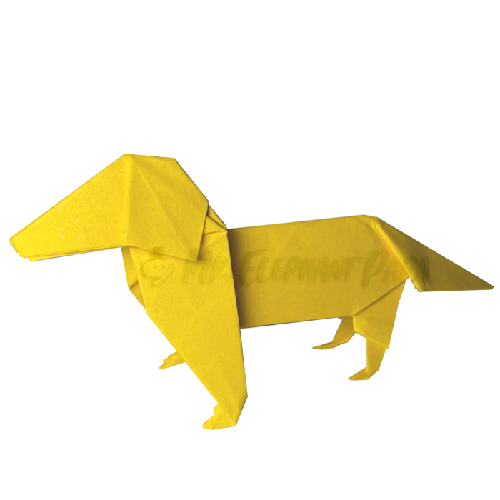 摺紙臘腸犬(臘腸狗)