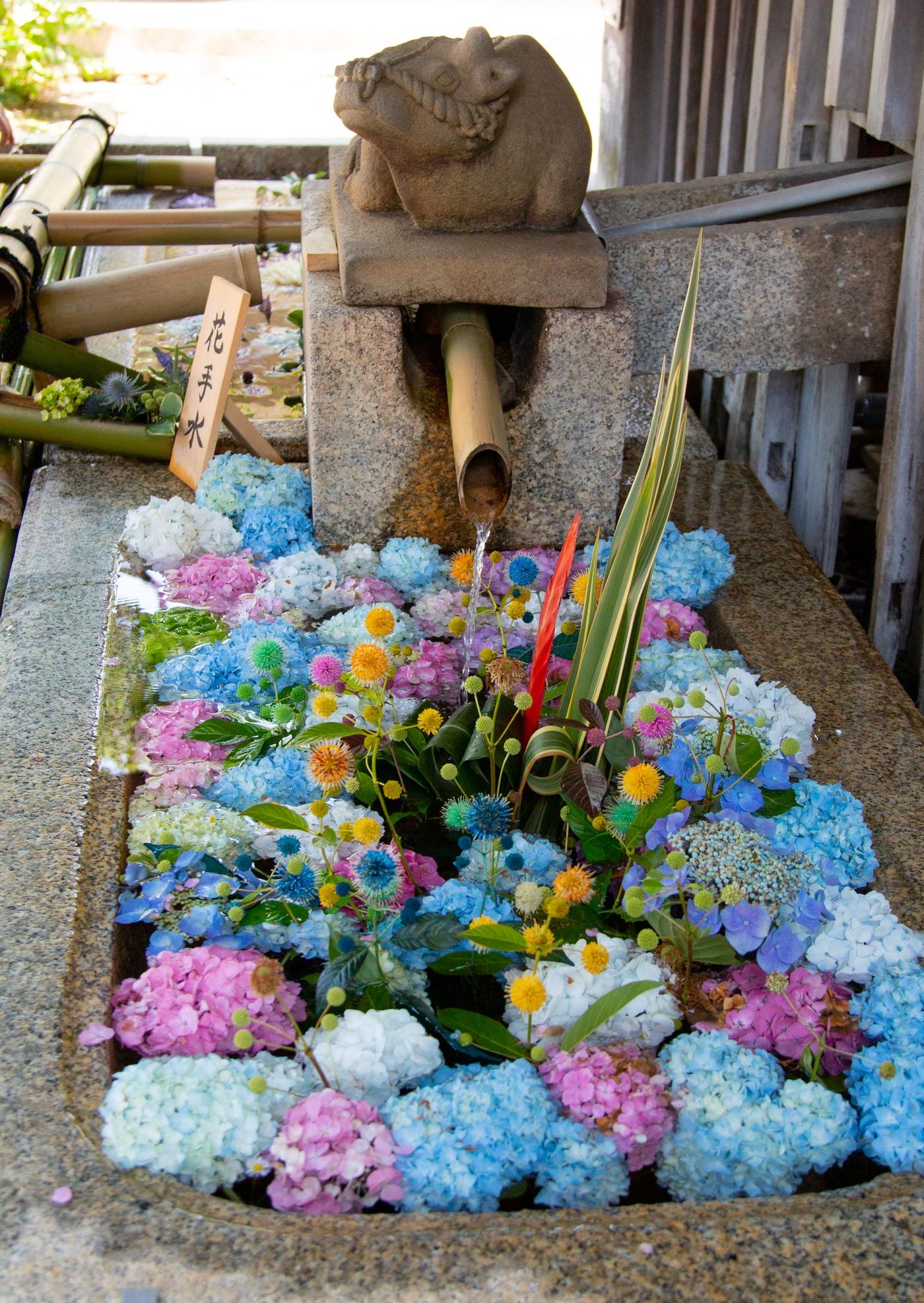花手水舍