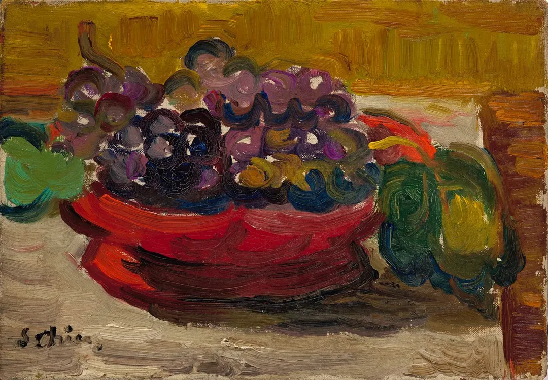 Grape, 1927, Tân Si̍t-kî, oil painting